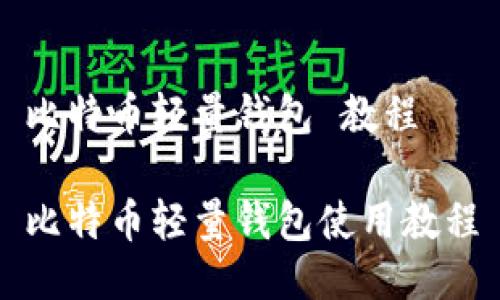 比特币轻量钱包 教程

比特币轻量钱包使用教程